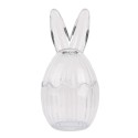 Clayre & Eef Glass Jar Egg Ø 8x17 cm Transparent Glass