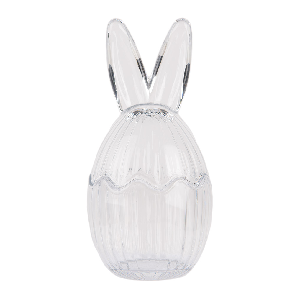 Clayre&Eef Glazen potje EiØ 8x17 cm Transparant Glas afbeelding