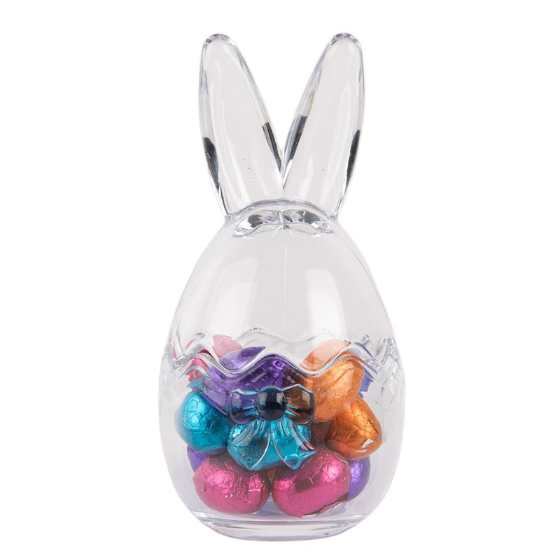 Clayre & Eef Glastopf Ei Ø 9x17 cm Transparant Glas