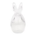 Clayre & Eef Glastopf Ei Ø 9x17 cm Transparant Glas