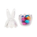 Clayre & Eef Glastopf Ei Ø 9x17 cm Transparant Glas