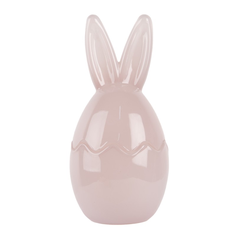 Clayre & Eef Pot en verre Œuf Ø 9x17 cm Rose Verre