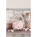 Clayre & Eef Pot en verre Œuf Ø 8x14 cm Transparent Verre