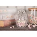 Clayre & Eef Pot en verre Œuf Ø 8x12 cm Transparent Verre