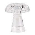 Clayre & Eef Candle holder Ø 10x11 cm Transparent Glass