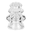 Clayre & Eef Kerzenständer Ø 8x10 cm Transparant Glas