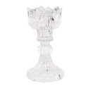 Clayre & Eef Candle holder Ø 8x15 cm Transparent Glass