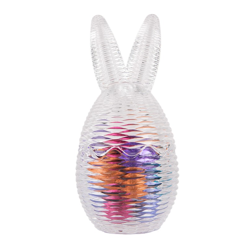 Clayre & Eef Pot en verre Œuf Ø 8x17 cm Transparent Verre