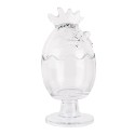 Clayre & Eef Pot en verre Poulet Ø 10x22 cm Transparent Verre