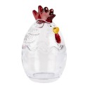 Clayre & Eef Barattolo di vetro Pollo Ø 8x14 cm Trasparente Vetro