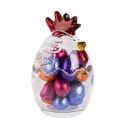 Clayre & Eef Barattolo di vetro Pollo Ø 8x14 cm Trasparente Vetro