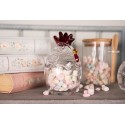 Clayre & Eef Barattolo di vetro Pollo Ø 8x14 cm Trasparente Vetro