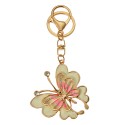 Clayre & Eef Keychain Butterfly 5x1x6 cm Gold colored Metal