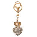Clayre & Eef Porte-clés Coeur 3x2x5 cm Couleur or Métal