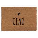 Clayre & Eef Deurmat 60x40 cm Bruin Kokosvezel PVC CIAO