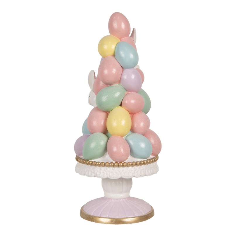 Clayre & Eef Decoratie Beeld Ei Ø 27x61 cm Meerkleurig Keramisch materiaal