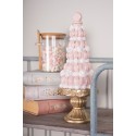 Clayre & Eef Decoratie Beeld Taart Ø 12x30 cm Roze Kunststof Macarons