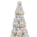 Clayre & Eef Statuetta decorativa Torta Ø 12x30 cm Bianco Rosa  Plastica Macarons