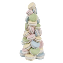 Clayre & Eef Decorative Figurine Macarons Ø 12x25 cm Blue Pink Plastic