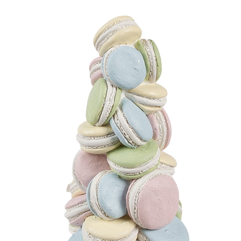 Clayre & Eef Decorative Figurine Macarons Ø 12x25 cm Blue Pink Plastic