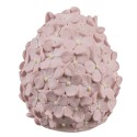 Clayre & Eef Statuetta decorativa Uovo Ø 6x7 cm Rosa Plastica Fiori
