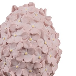 Clayre & Eef Statuetta decorativa Uovo Ø 6x7 cm Rosa Plastica Fiori