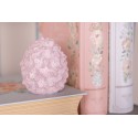 Clayre & Eef Statuetta decorativa Uovo Ø 6x7 cm Rosa Plastica Fiori
