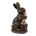 Clayre & Eef Dekorationsfigur Kaninchen 22 cm Braun Kunststoff