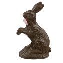 Clayre & Eef Figurine décorative Lapin 13 cm Marron Plastique