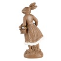Clayre & Eef Decoratie Beeld Konijn 39 cm Bruin Kunststof
