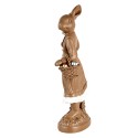 Clayre & Eef Decoratie Beeld Konijn 39 cm Bruin Kunststof