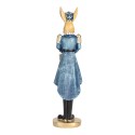 Clayre & Eef Decorative Figurine Rabbit 18 cm Beige Blue Plastic