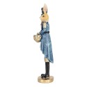 Clayre & Eef Decorative Figurine Rabbit 18 cm Beige Blue Plastic