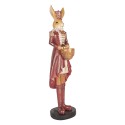Clayre & Eef Decorative Figurine Rabbit 48 cm Beige Red Plastic
