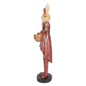 Clayre & Eef Decorative Figurine Rabbit 48 cm Beige Red Plastic