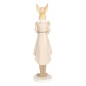 Clayre & Eef Decoratie Beeld Konijn 47 cm Beige Goudkleurig Kunststof