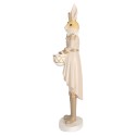 Clayre & Eef Decoratie Beeld Konijn 47 cm Beige Goudkleurig Kunststof