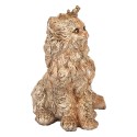 Clayre & Eef Figurine décorative Chat 23x19x28 cm Beige Plastique
