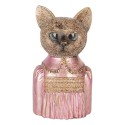 Clayre & Eef Decorative Figurine Cat 14x11x23 cm Brown Plastic