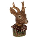 Clayre & Eef Statuetta decorativa Cervo 13x11x22 cm Marrone Plastica