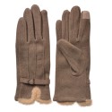 Clayre & Eef Winter Gloves 9x23 cm Brown Polyester