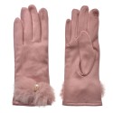 Clayre & Eef Handschoenen Winter 9x23 cm Roze Polyester