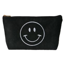 Clayre & Eef Pochette da donna 20x5x12 cm Nero Sintetico Smile