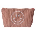 Clayre & Eef Damenkulturtasche 20x5x12 cm Rosa Synthetisch Smile