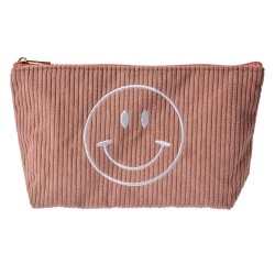 Clayre & Eef Pochette da donna 20x5x12 cm Rosa Sintetico Smile