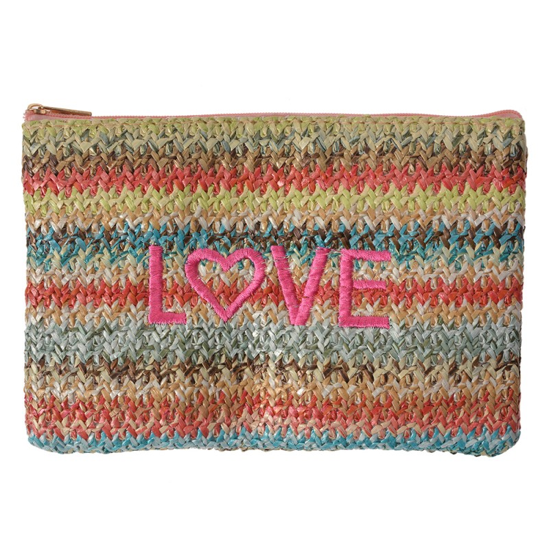 Clayre & Eef Damenkulturtasche 20x13 cm Mehrfarbig Synthetisch