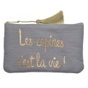 Clayre & Eef Ladies' Toiletry Bag 17x11 cm Blue Synthetic
