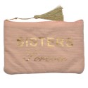 Clayre & Eef Ladies' Toiletry Bag 17x11 cm Pink Synthetic