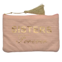 Clayre & Eef Pochette da donna 17x11 cm Rosa Sintetico