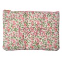 Clayre & Eef Ladies' Toiletry Bag 22x1x16 cm Pink Synthetic Flowers
